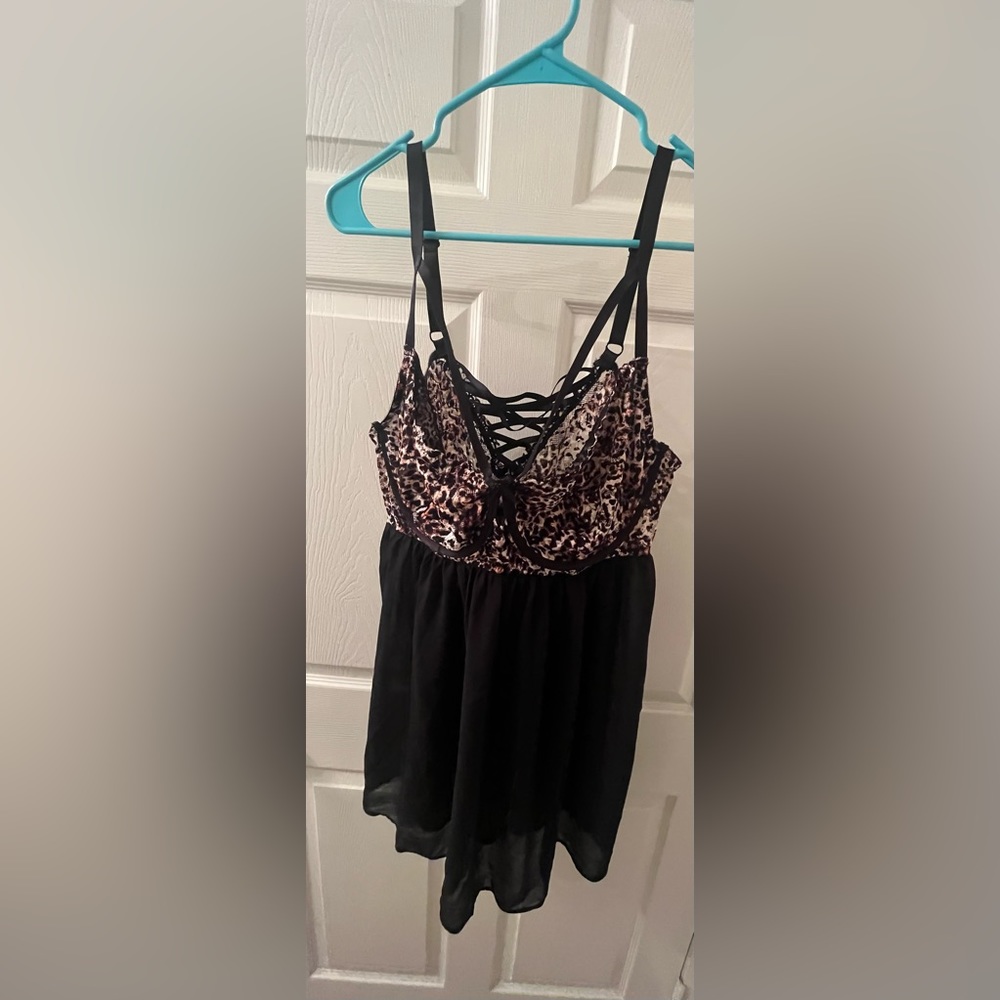 Torrid animal print babydoll